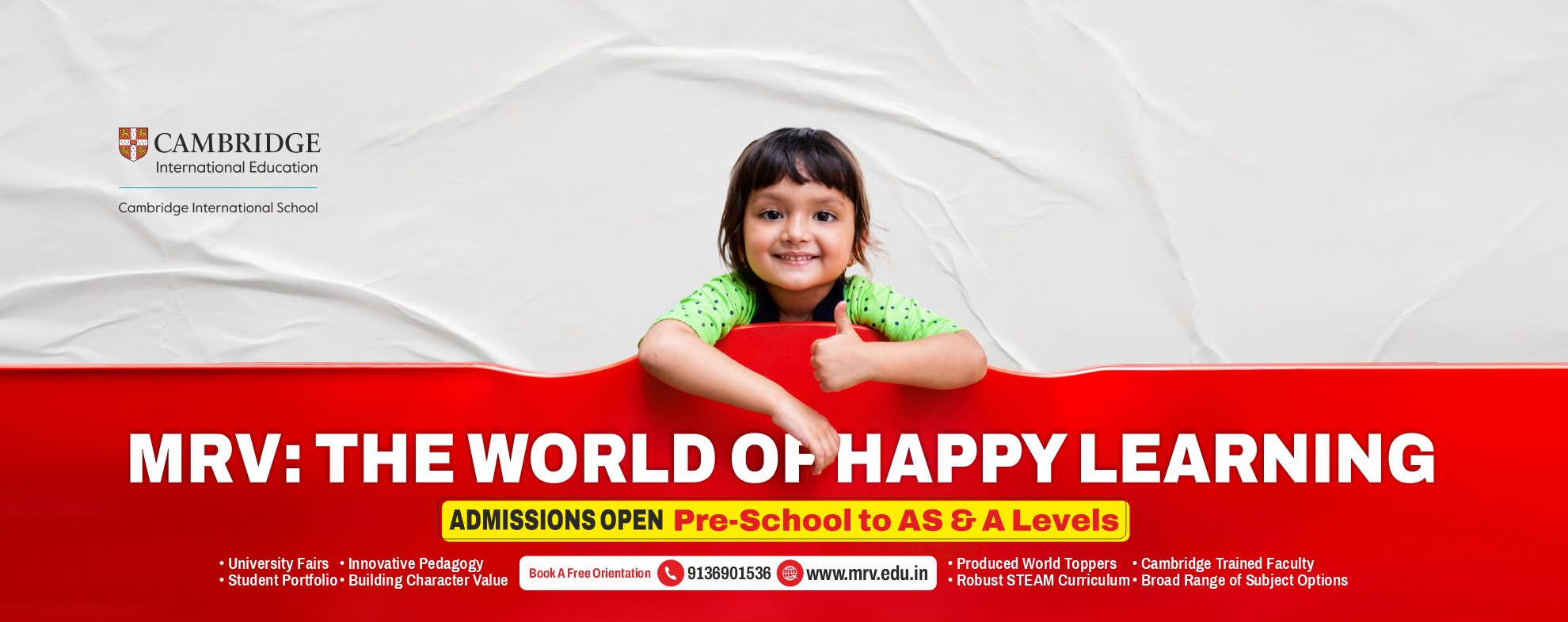 MRV Campaign (PRESCHOOL TO  AS & A LEVELS)