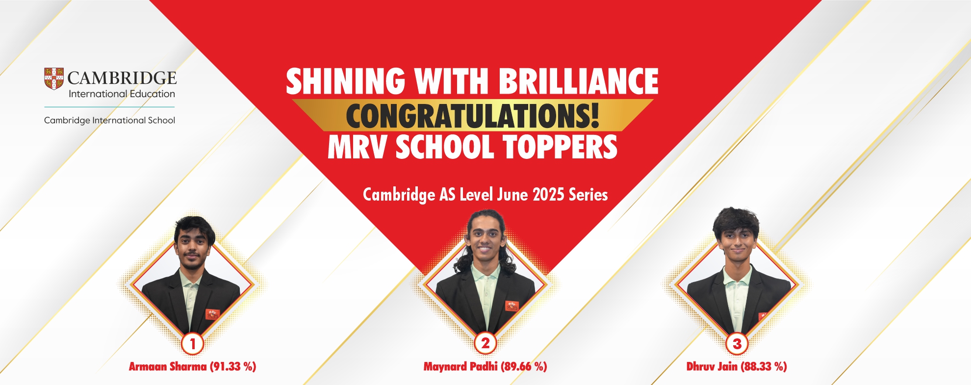 MRV AS & A Levels Toppers June 2025