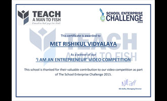 MRV wins Video Competition @ School Enterprise Challenge