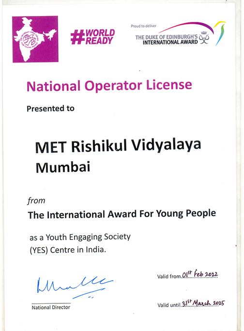 MRV becomes the National Operator Licensed Centre for an IAYP Award (Duke of Edinburgh, UK)