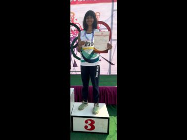 MRV\'s Niharika Nimish Grover Triumphs with Bronze in High Jump at State Championships