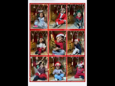 Festive Memories: A Student Christmas Collage