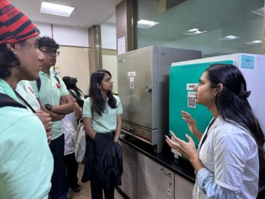 Visit to Microbiology and Biotechnology Department at Mithibai