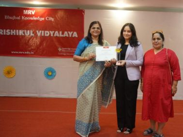 MRV Felicitates Cambridge March 2025 Series Toppers