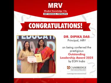 MRV Principal Recognized for Educational Excellence