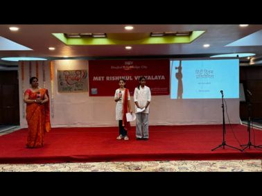Hindi Diwas 2025 Celebrated with Creativity at MET Rishikul Vidyalaya