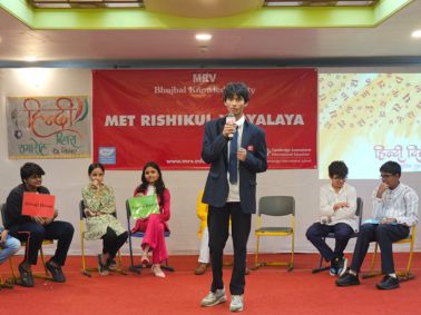 Hindi Diwas 2025 Celebrated with Creativity at MET Rishikul Vidyalaya