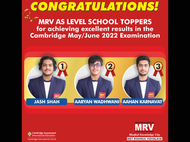 MRV AS Level Toppers